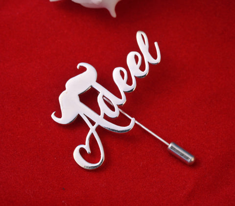 Your Name Coat Pin - Lapel Pin