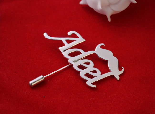 Your Name Coat Pin - Lapel Pin