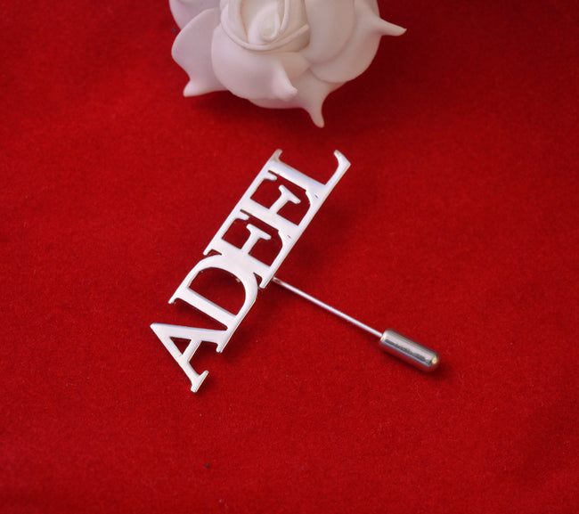 Your Name Coat Pin - Lapel Pin