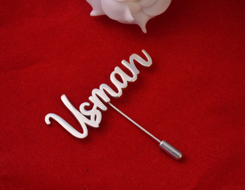 Your Name Coat Pin - Lapel Pin