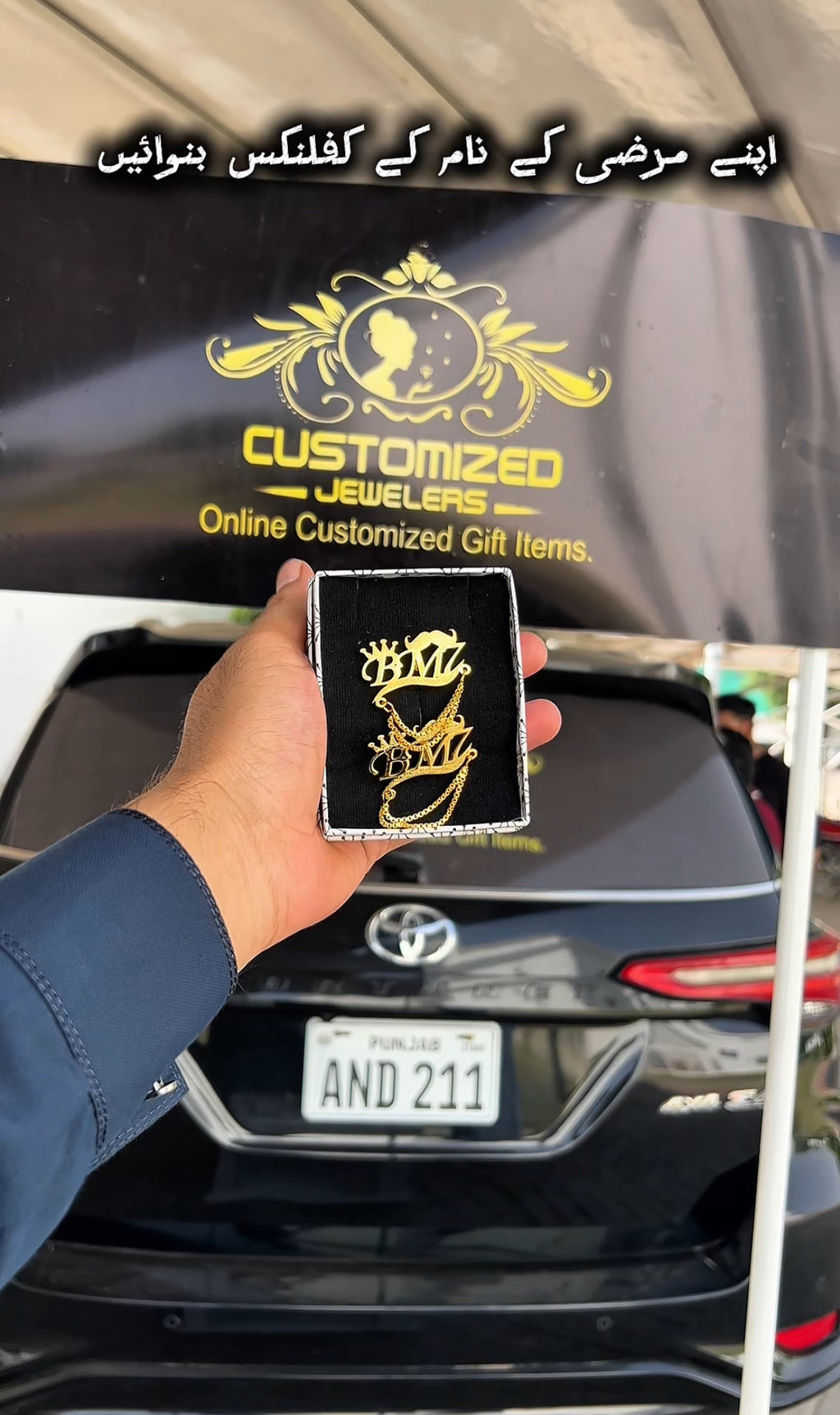 24k Gold Plated Chain Cufflinks