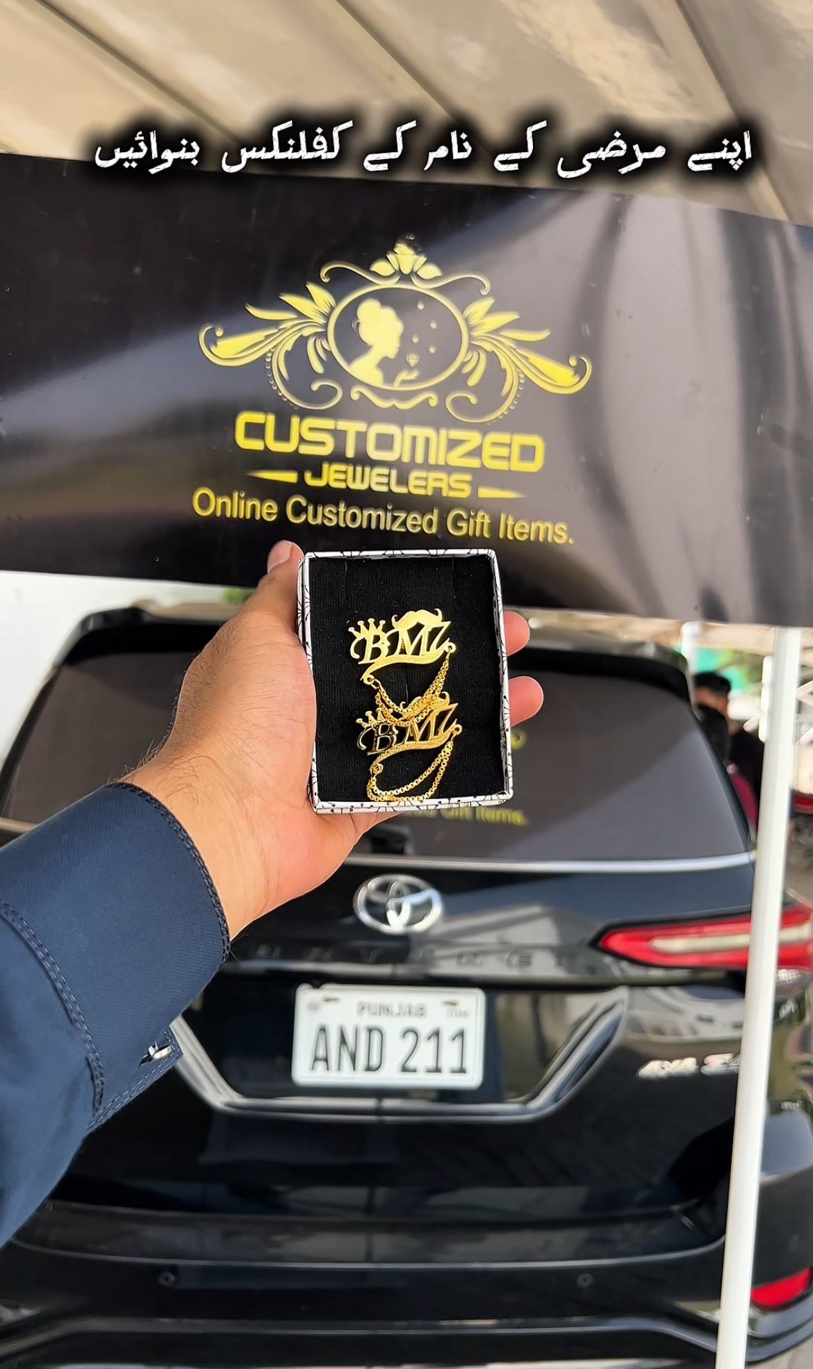 24k Gold Plated Chain Cufflinks