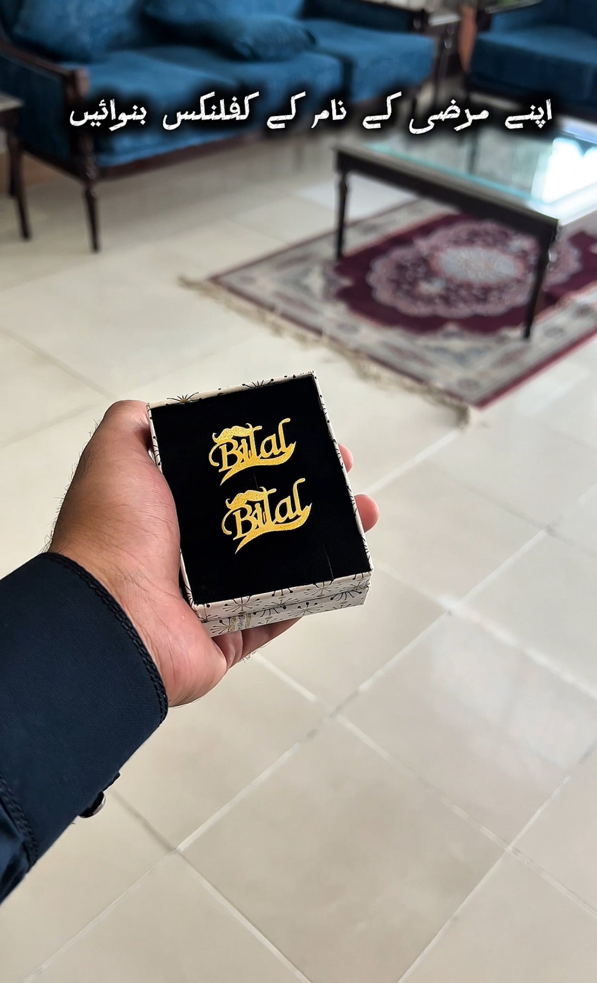 24k Gold Plated Chain Cufflinks