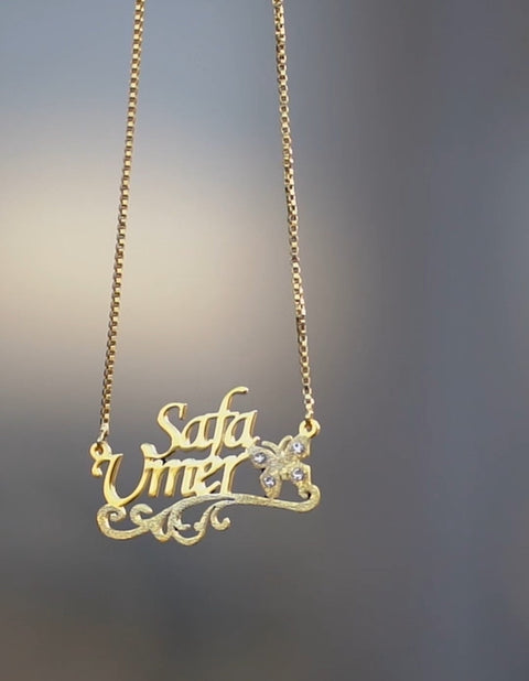 Double Name Necklace