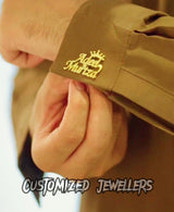 Crown Cufflinks Double Name